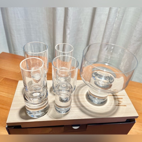 LSA International Vodka Serving Set Service for 4 2 oz Shot Glasses Board Poland - Picture 14 of 16